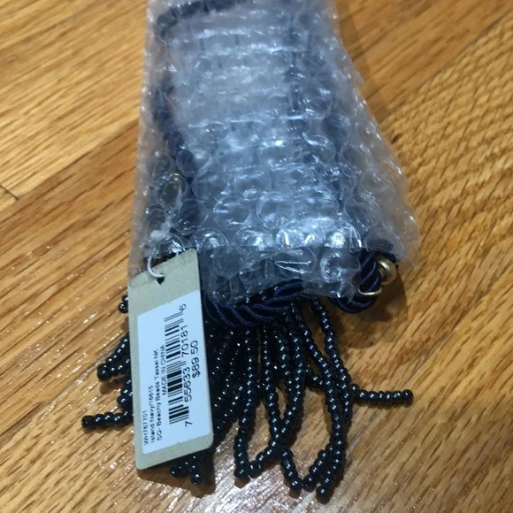 Tommy BAHAMA Island Navy Tassel Necklace 💎 🎥 - Picture 8 of 13